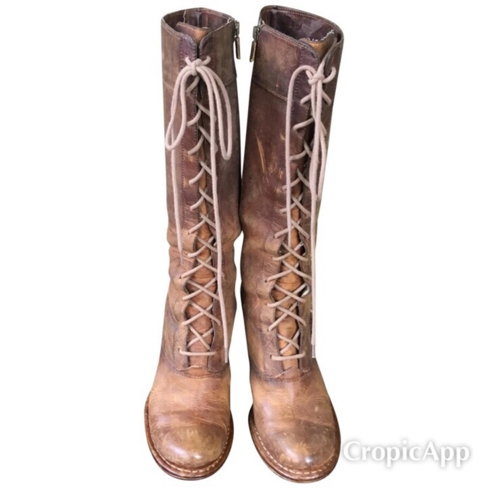 Fry Villager Lace Up Tall Boots